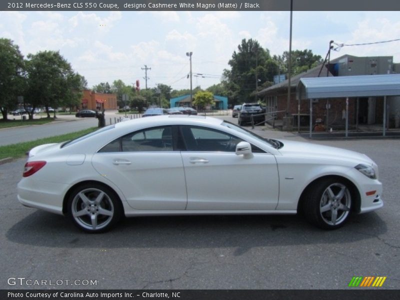 designo Cashmere White Magno (Matte) / Black 2012 Mercedes-Benz CLS 550 Coupe