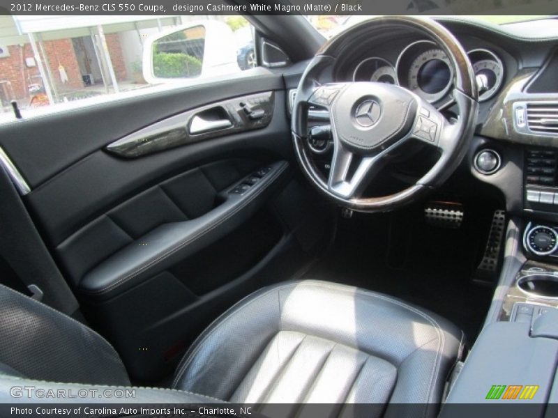 designo Cashmere White Magno (Matte) / Black 2012 Mercedes-Benz CLS 550 Coupe