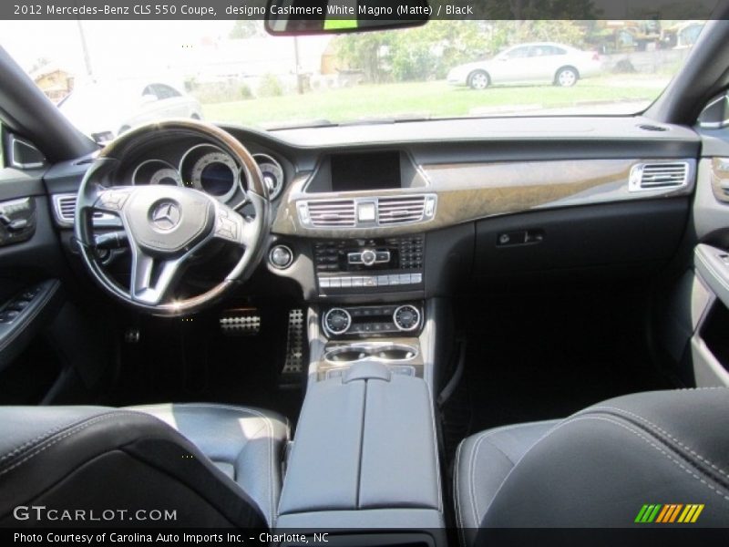 designo Cashmere White Magno (Matte) / Black 2012 Mercedes-Benz CLS 550 Coupe