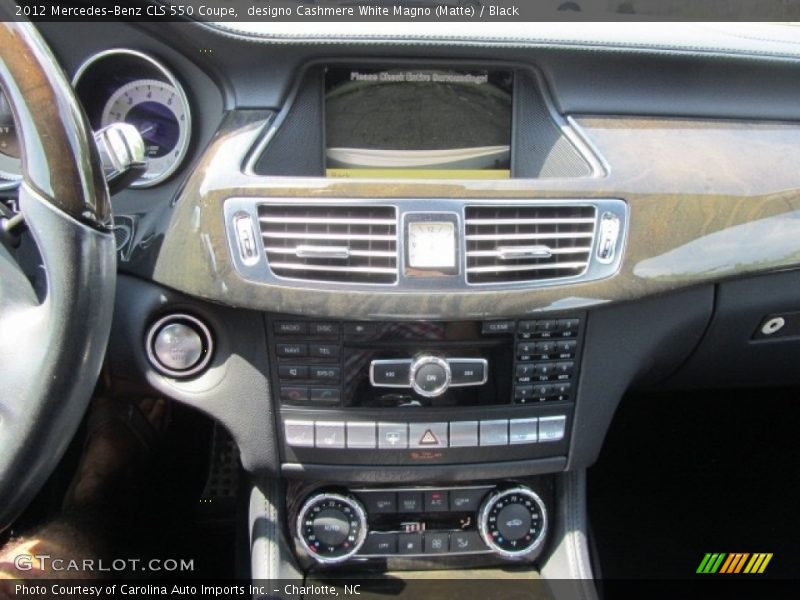 designo Cashmere White Magno (Matte) / Black 2012 Mercedes-Benz CLS 550 Coupe