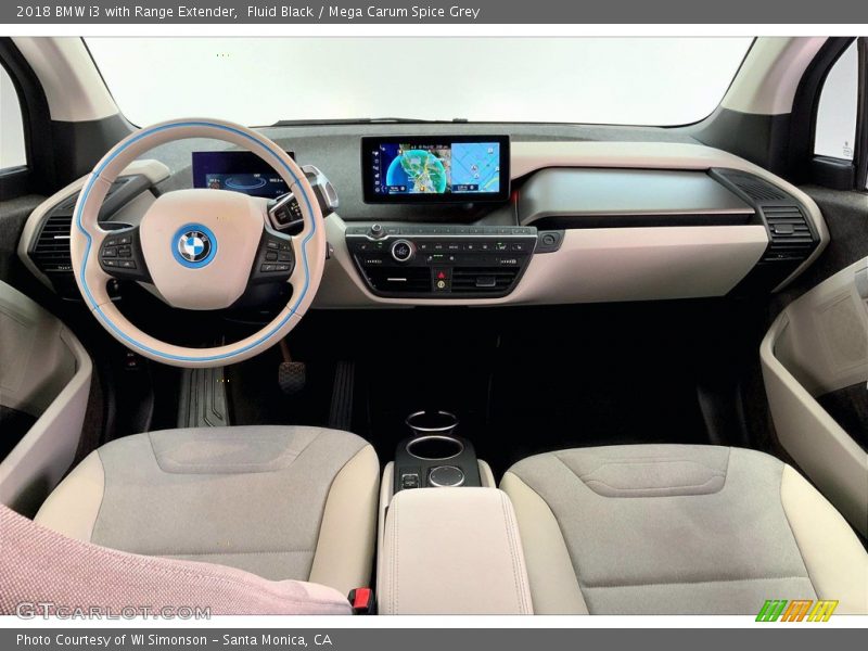 Fluid Black / Mega Carum Spice Grey 2018 BMW i3 with Range Extender