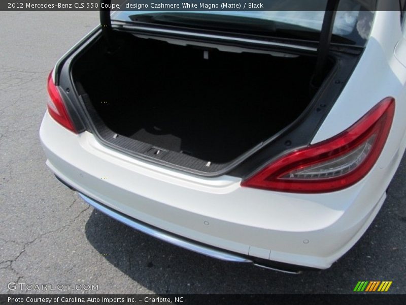 designo Cashmere White Magno (Matte) / Black 2012 Mercedes-Benz CLS 550 Coupe