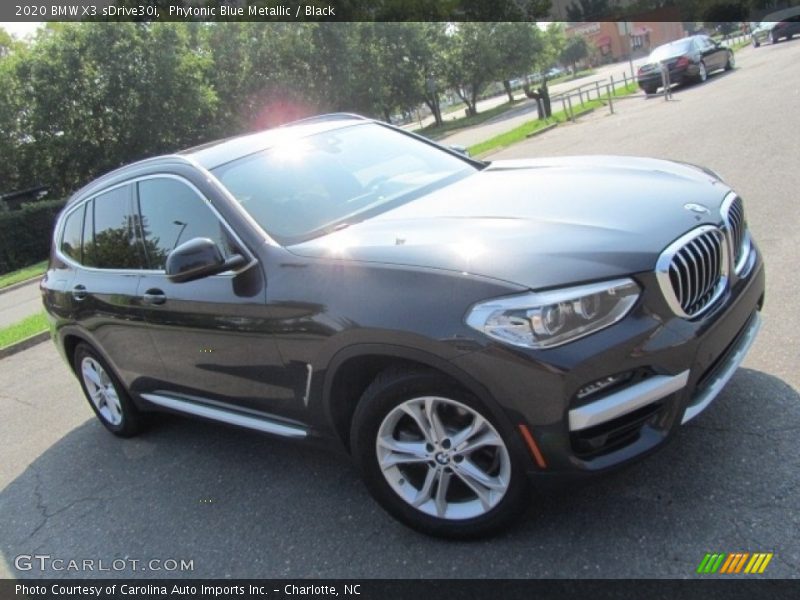 Phytonic Blue Metallic / Black 2020 BMW X3 sDrive30i