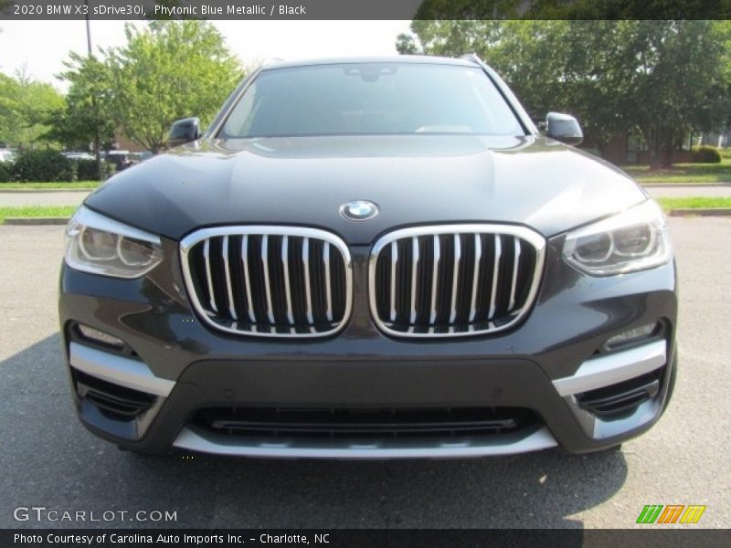 Phytonic Blue Metallic / Black 2020 BMW X3 sDrive30i