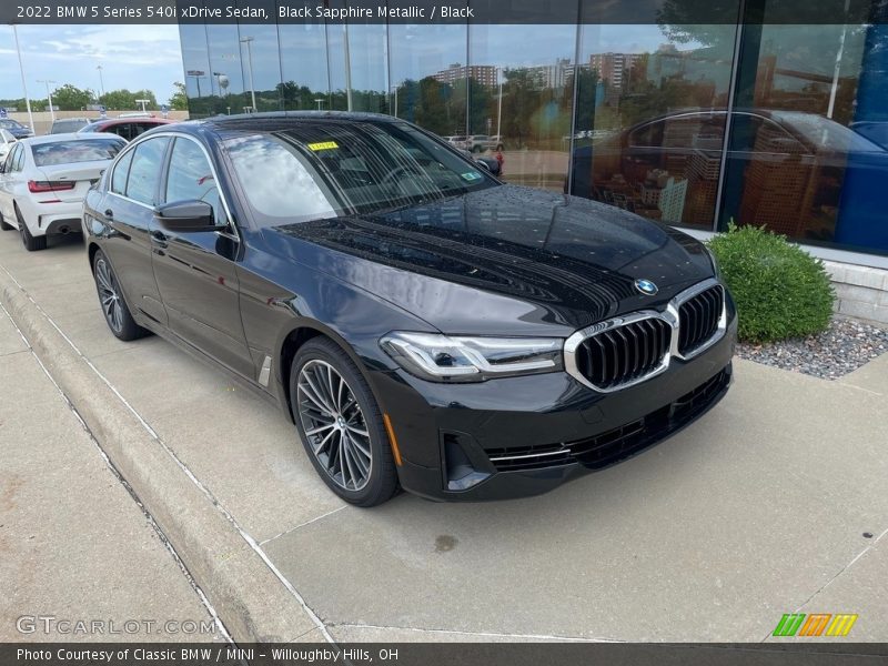 Black Sapphire Metallic / Black 2022 BMW 5 Series 540i xDrive Sedan