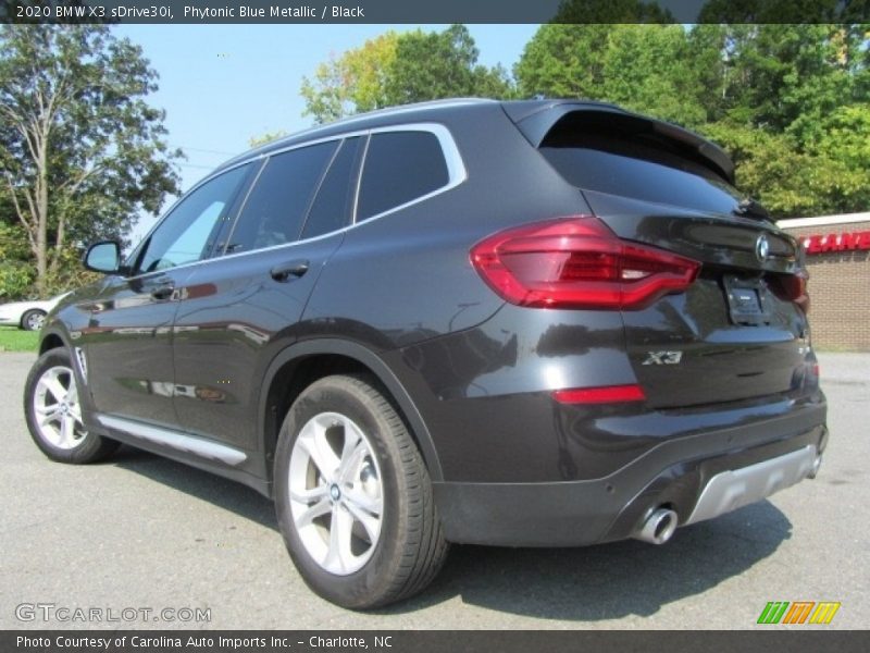 Phytonic Blue Metallic / Black 2020 BMW X3 sDrive30i