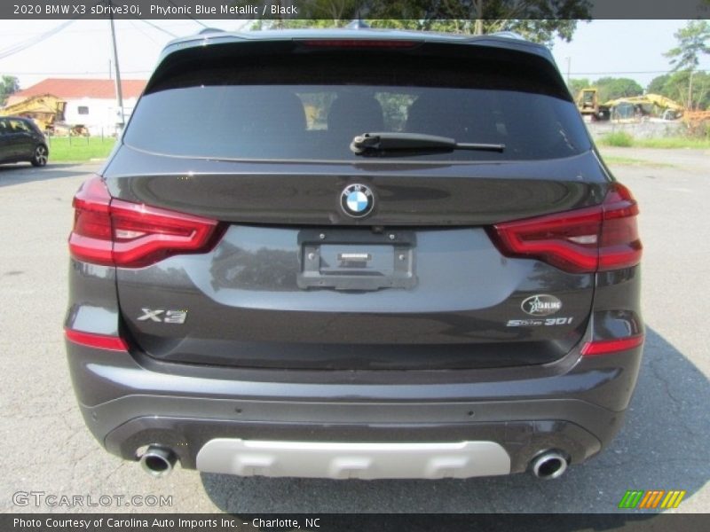 Phytonic Blue Metallic / Black 2020 BMW X3 sDrive30i