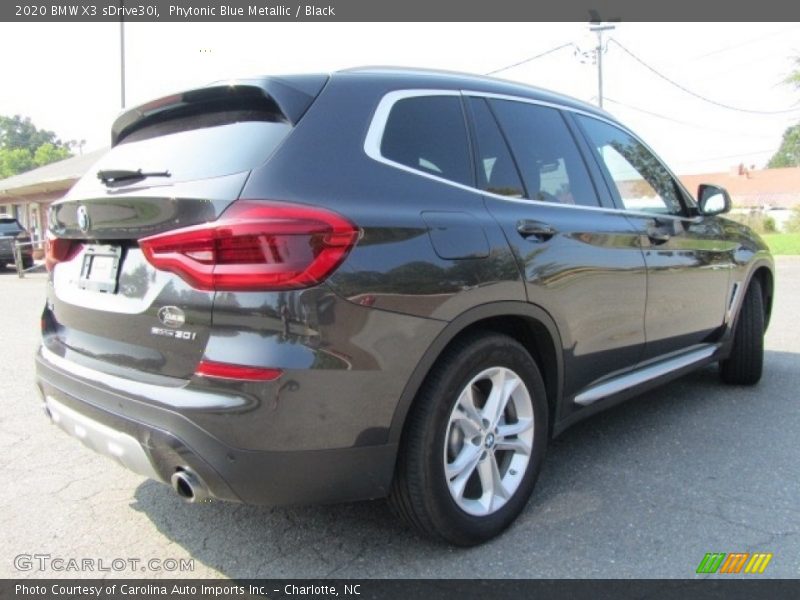 Phytonic Blue Metallic / Black 2020 BMW X3 sDrive30i