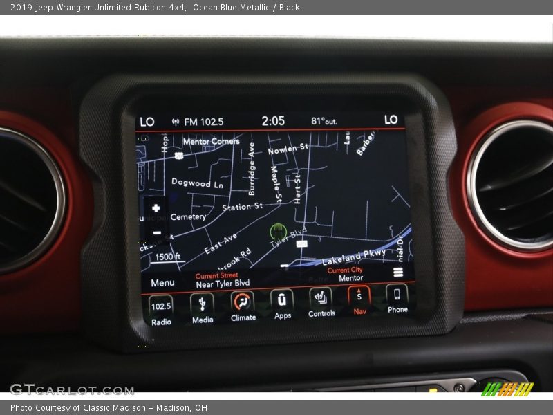 Navigation of 2019 Wrangler Unlimited Rubicon 4x4