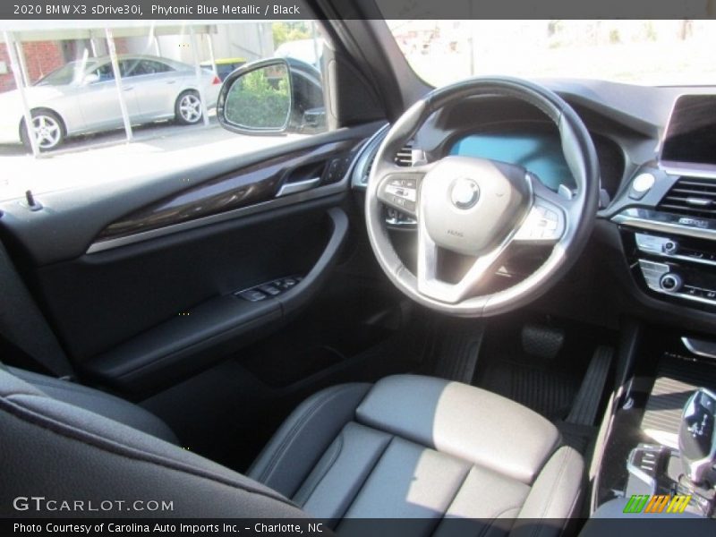 Phytonic Blue Metallic / Black 2020 BMW X3 sDrive30i