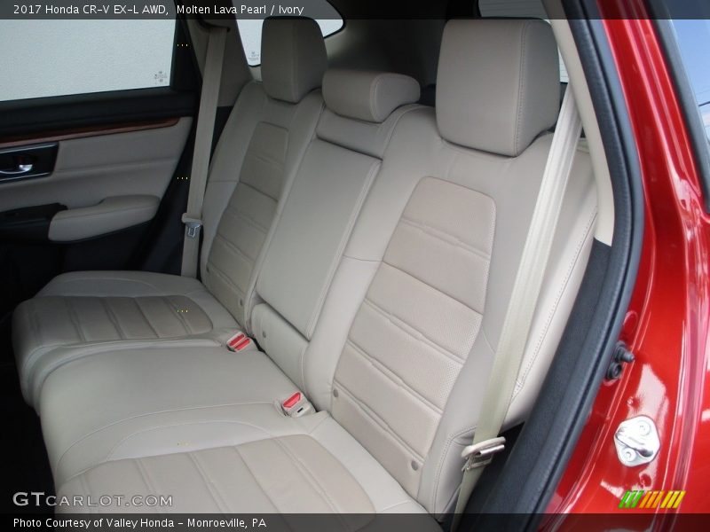 Molten Lava Pearl / Ivory 2017 Honda CR-V EX-L AWD