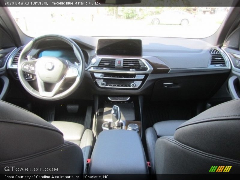 Phytonic Blue Metallic / Black 2020 BMW X3 sDrive30i