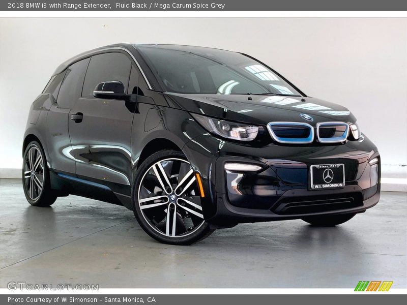 Fluid Black / Mega Carum Spice Grey 2018 BMW i3 with Range Extender