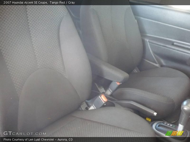 Tango Red / Gray 2007 Hyundai Accent SE Coupe