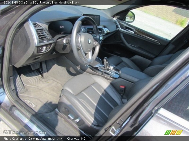 Phytonic Blue Metallic / Black 2020 BMW X3 sDrive30i