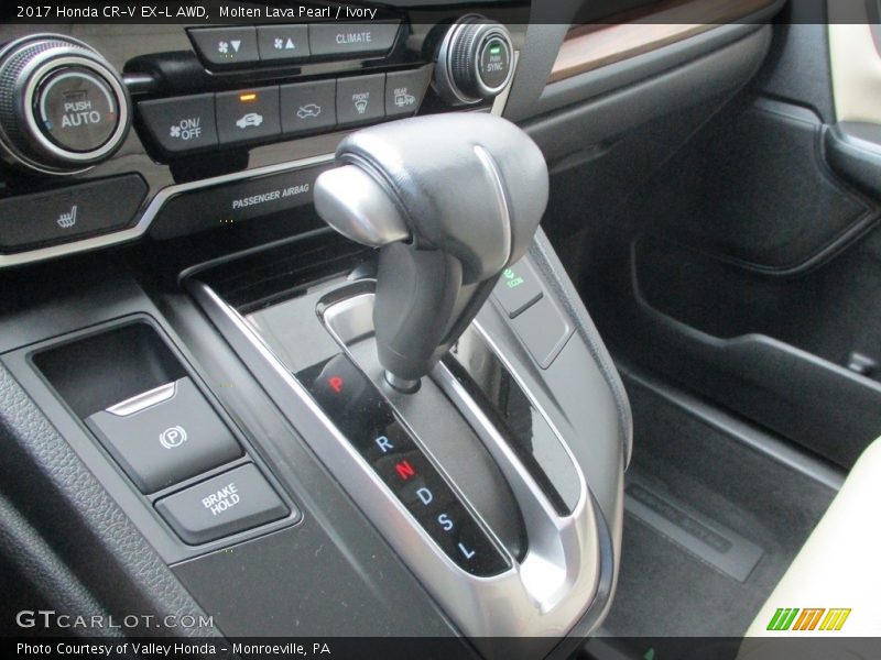 Molten Lava Pearl / Ivory 2017 Honda CR-V EX-L AWD