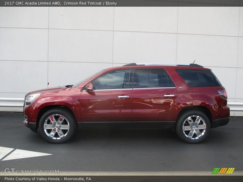 Crimson Red Tintcoat / Ebony 2017 GMC Acadia Limited AWD