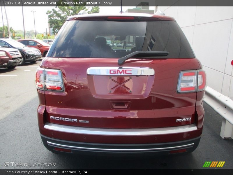 Crimson Red Tintcoat / Ebony 2017 GMC Acadia Limited AWD