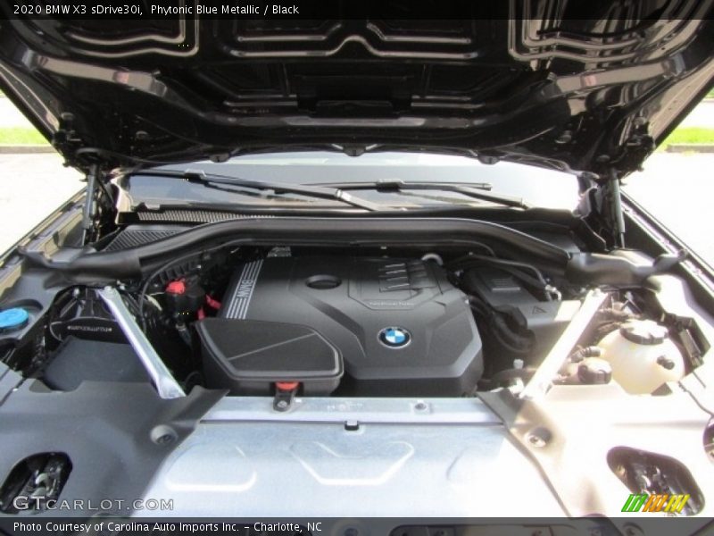 Phytonic Blue Metallic / Black 2020 BMW X3 sDrive30i