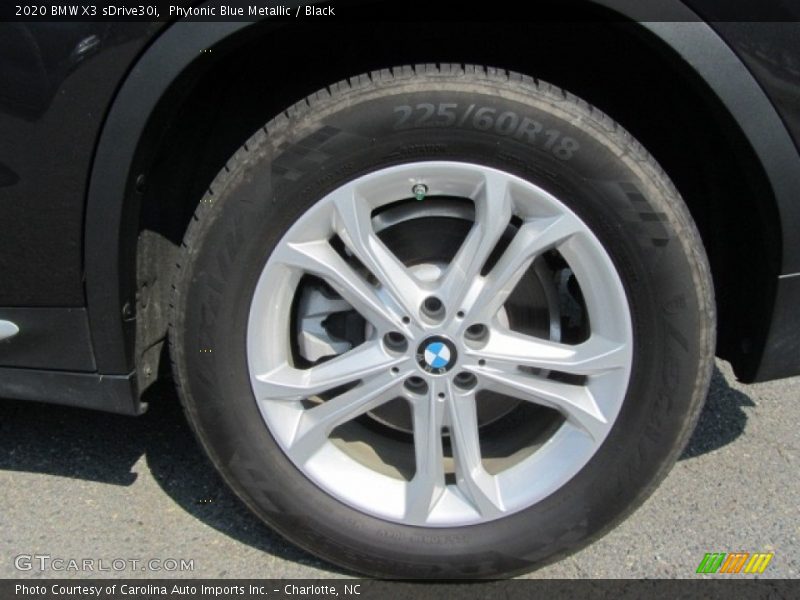 Phytonic Blue Metallic / Black 2020 BMW X3 sDrive30i