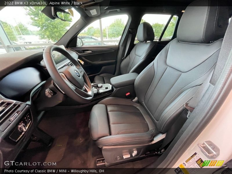 Front Seat of 2022 X3 xDrive30i