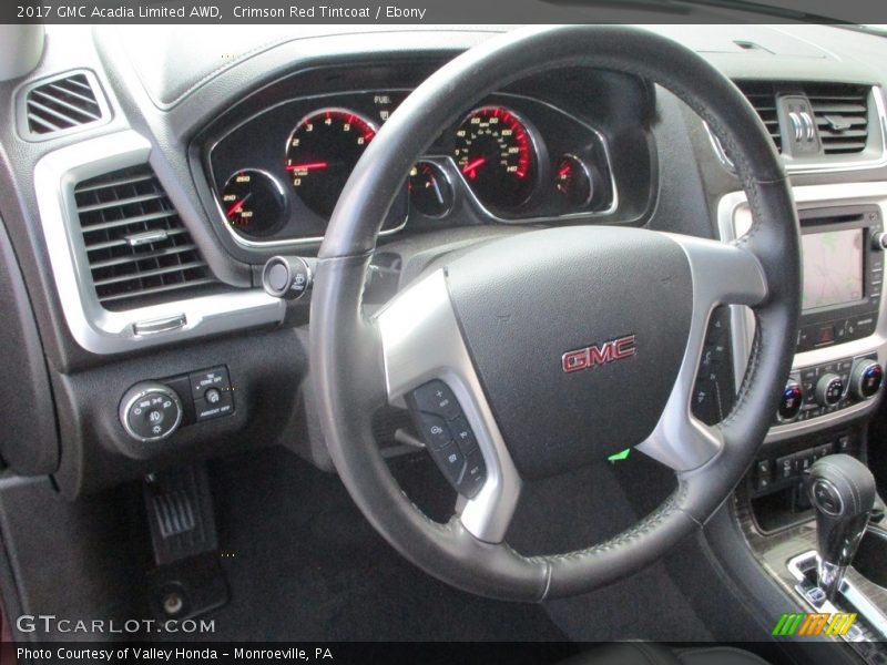 Crimson Red Tintcoat / Ebony 2017 GMC Acadia Limited AWD