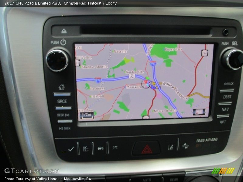 Crimson Red Tintcoat / Ebony 2017 GMC Acadia Limited AWD