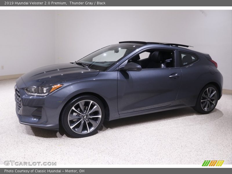 Thunder Gray / Black 2019 Hyundai Veloster 2.0 Premium