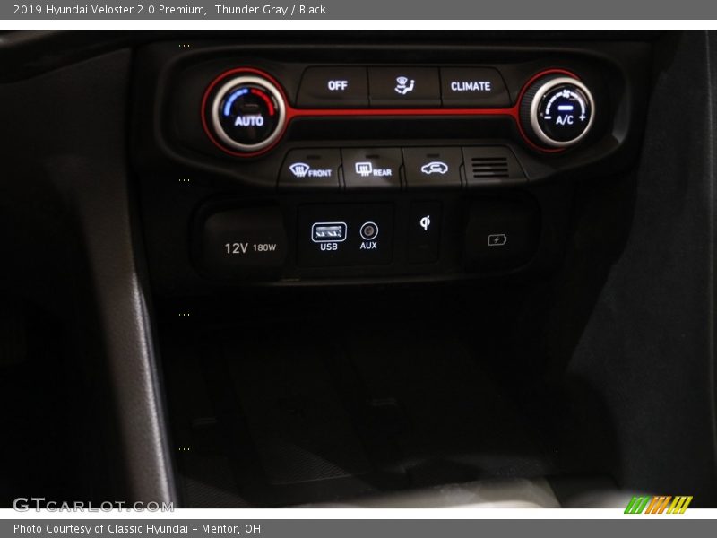 Thunder Gray / Black 2019 Hyundai Veloster 2.0 Premium