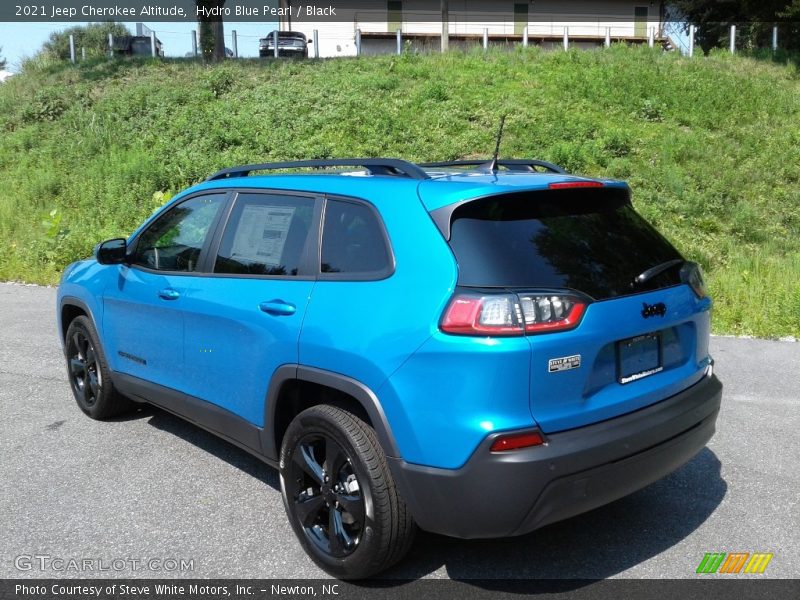 Hydro Blue Pearl / Black 2021 Jeep Cherokee Altitude
