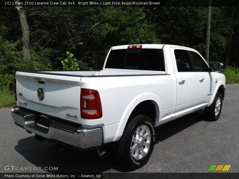 Bright White / Light Frost Beige/Mountain Brown 2021 Ram 2500 Laramie Crew Cab 4x4