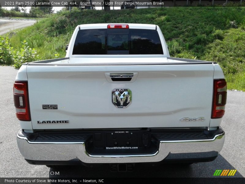 Bright White / Light Frost Beige/Mountain Brown 2021 Ram 2500 Laramie Crew Cab 4x4