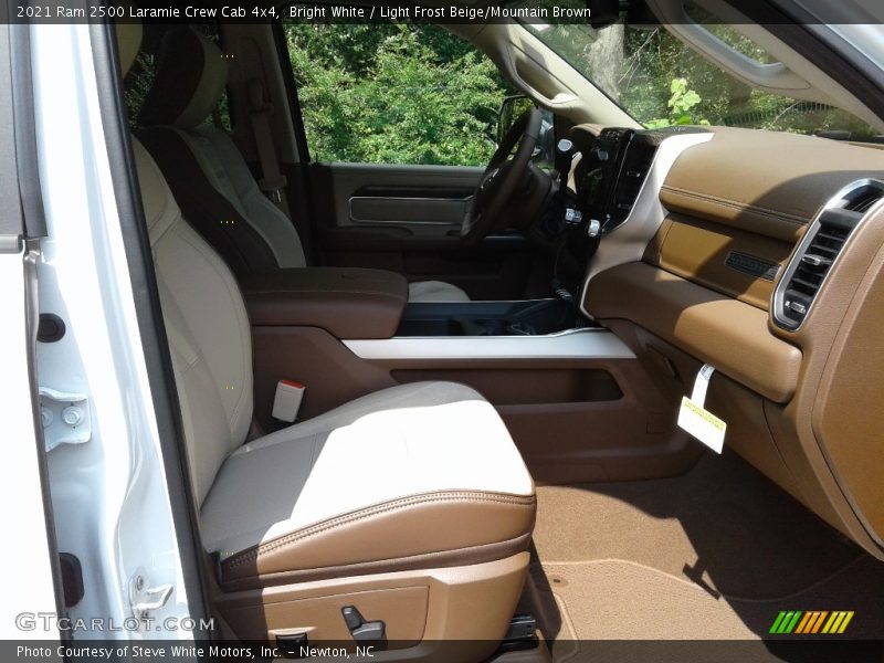 Bright White / Light Frost Beige/Mountain Brown 2021 Ram 2500 Laramie Crew Cab 4x4