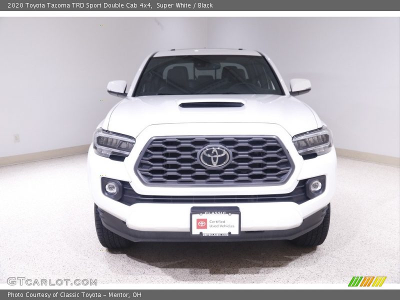 Super White / Black 2020 Toyota Tacoma TRD Sport Double Cab 4x4