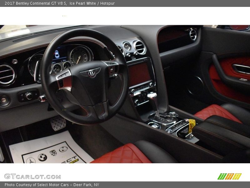 Ice Pearl White / Hotspur 2017 Bentley Continental GT V8 S