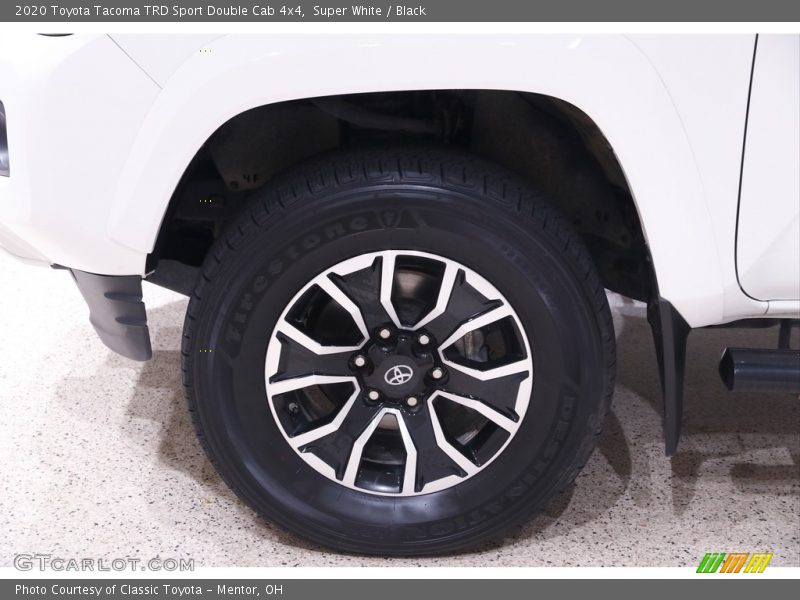 Super White / Black 2020 Toyota Tacoma TRD Sport Double Cab 4x4