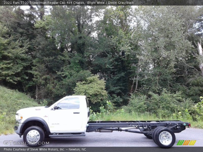 Bright White / Diesel Gray/Black 2021 Ram 5500 Tradesman Regular Cab 4x4 Chassis