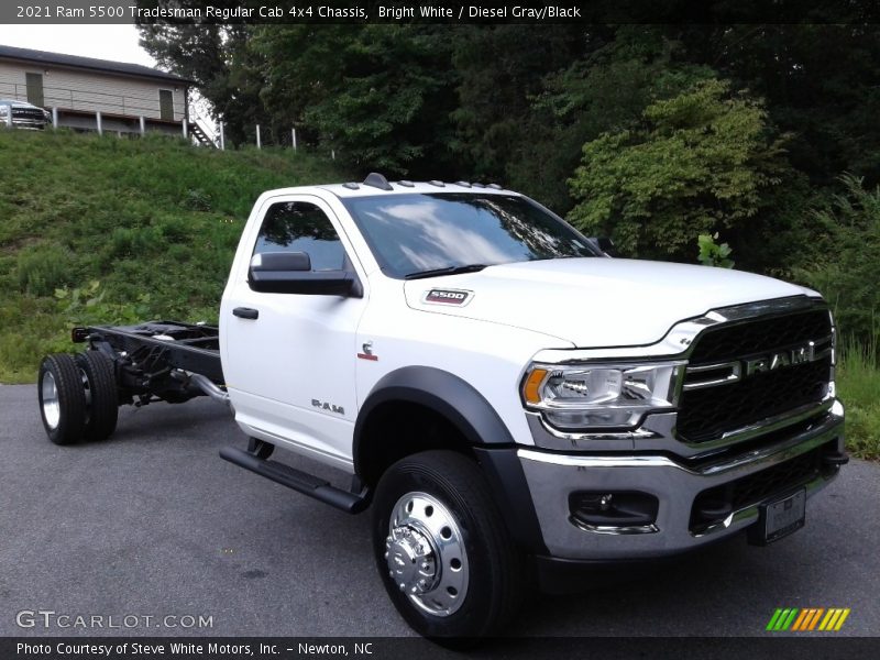 Bright White / Diesel Gray/Black 2021 Ram 5500 Tradesman Regular Cab 4x4 Chassis