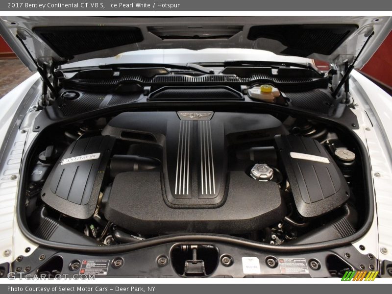  2017 Continental GT V8 S Engine - 4.0 Liter Twin Turbocharged DOHC 32-Valve VVT V8