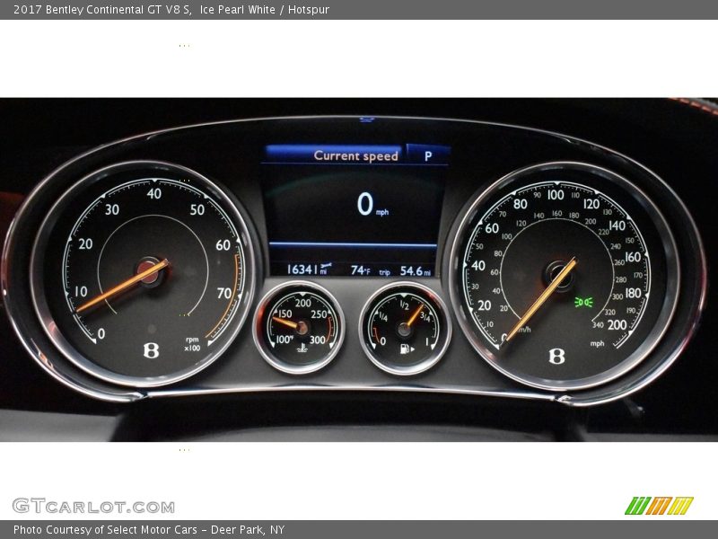  2017 Continental GT V8 S V8 S Gauges