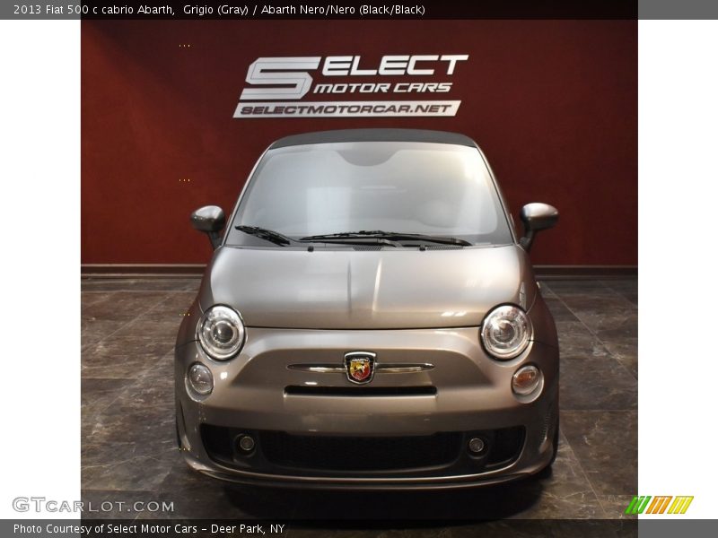 Grigio (Gray) / Abarth Nero/Nero (Black/Black) 2013 Fiat 500 c cabrio Abarth