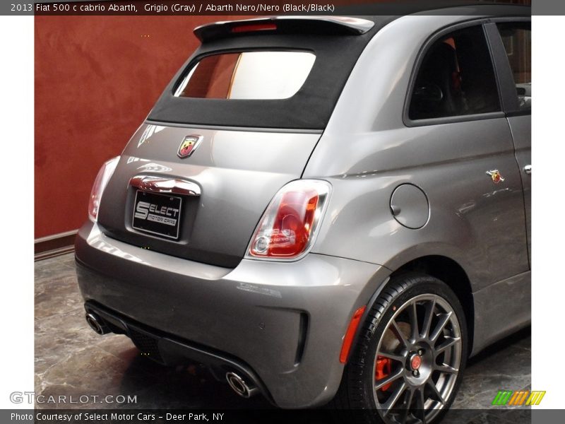 Grigio (Gray) / Abarth Nero/Nero (Black/Black) 2013 Fiat 500 c cabrio Abarth