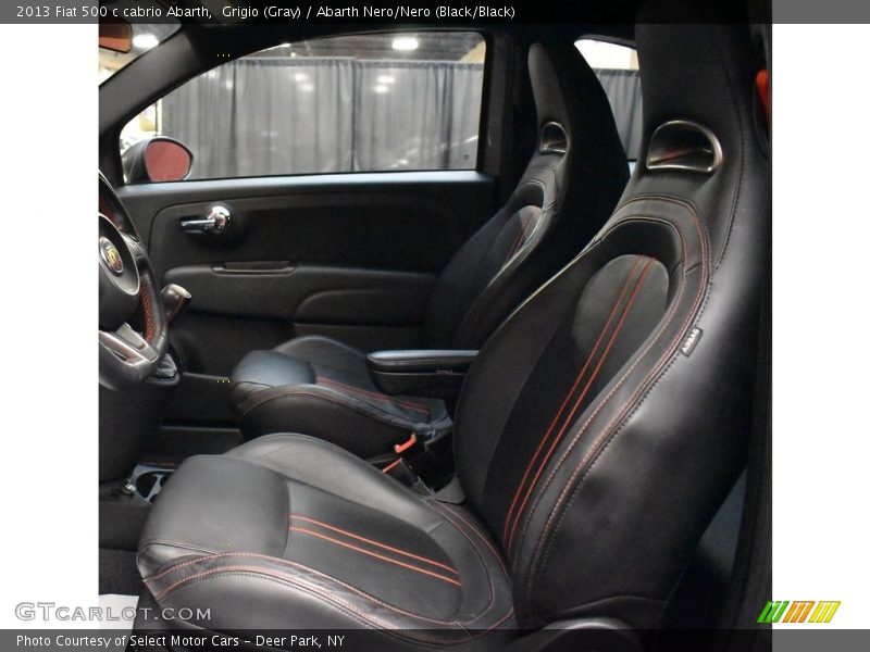 Front Seat of 2013 500 c cabrio Abarth