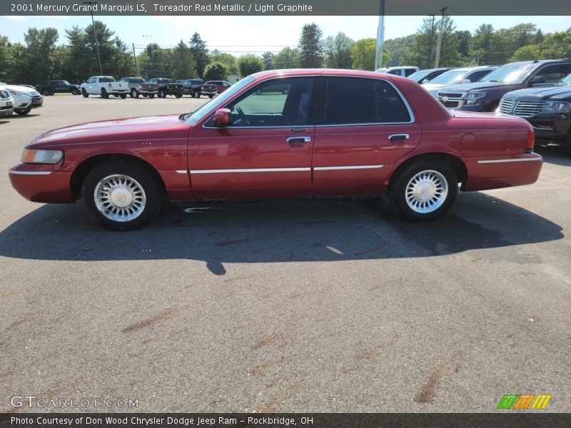 Toreador Red Metallic / Light Graphite 2001 Mercury Grand Marquis LS