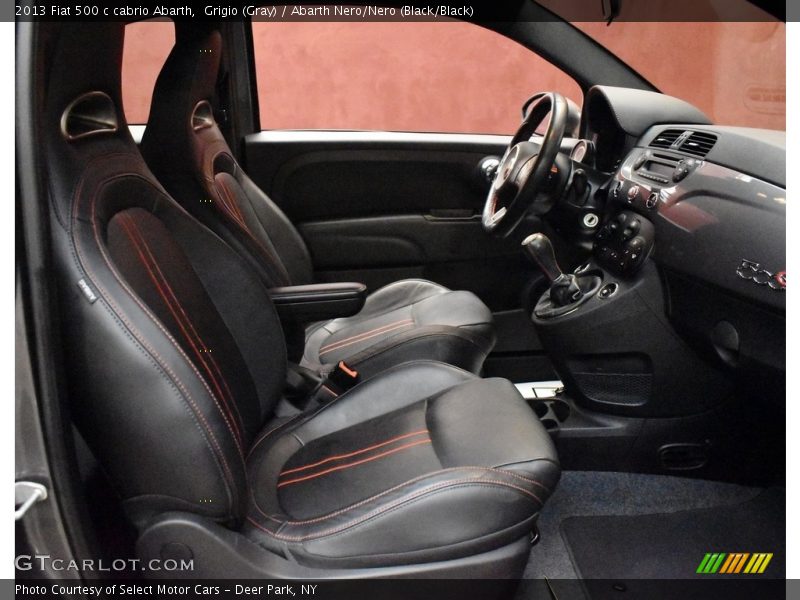 Front Seat of 2013 500 c cabrio Abarth