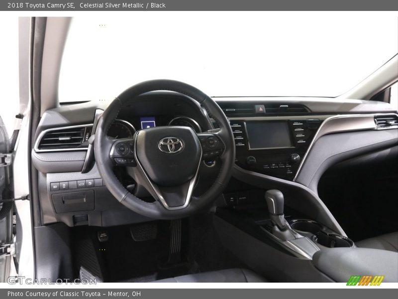 Celestial Silver Metallic / Black 2018 Toyota Camry SE