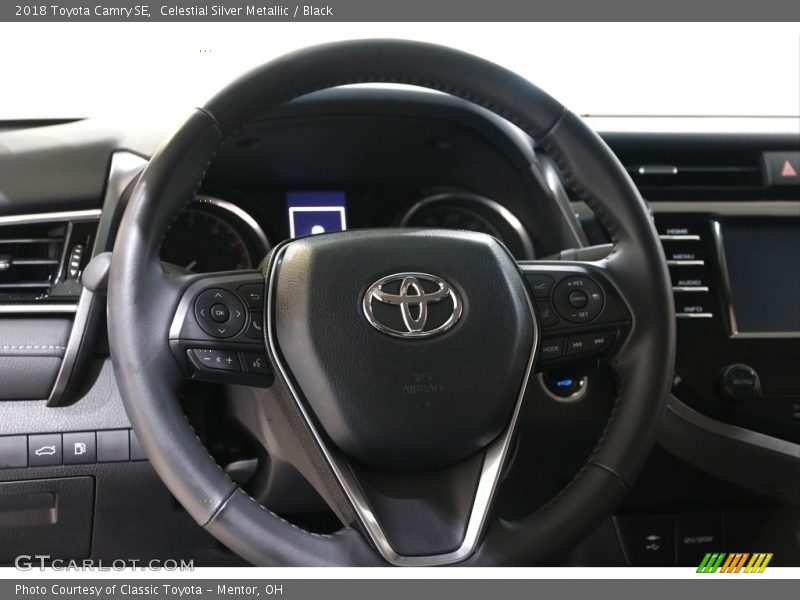 Celestial Silver Metallic / Black 2018 Toyota Camry SE