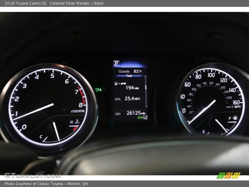 Celestial Silver Metallic / Black 2018 Toyota Camry SE