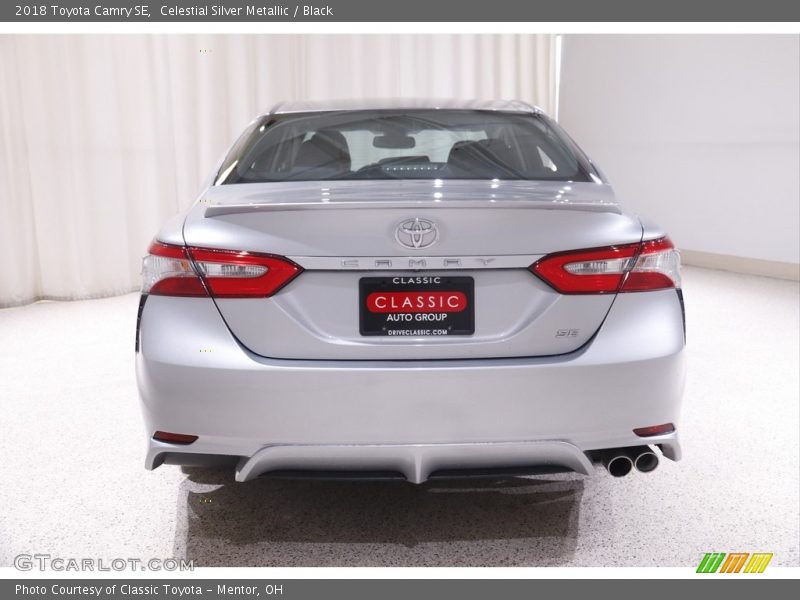 Celestial Silver Metallic / Black 2018 Toyota Camry SE