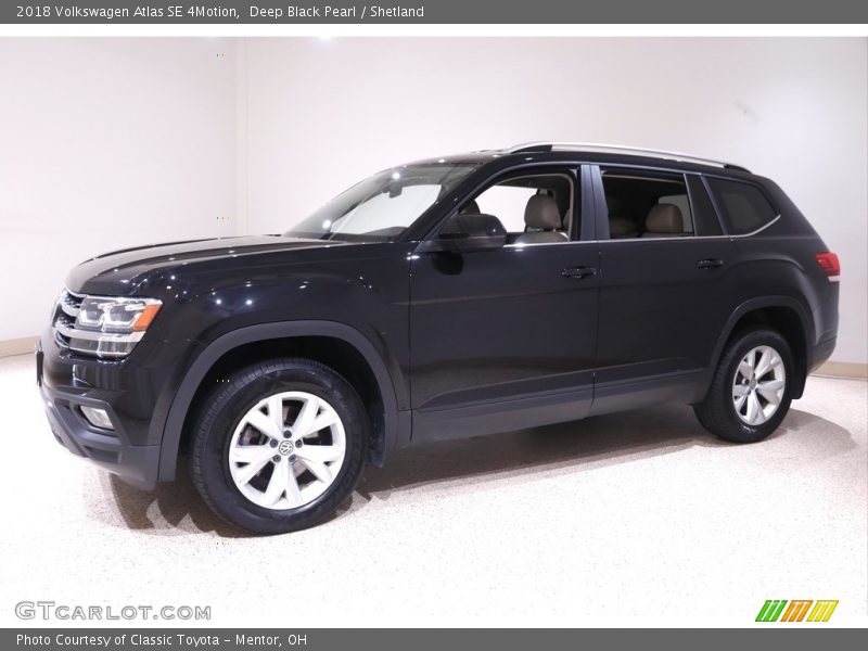 Deep Black Pearl / Shetland 2018 Volkswagen Atlas SE 4Motion
